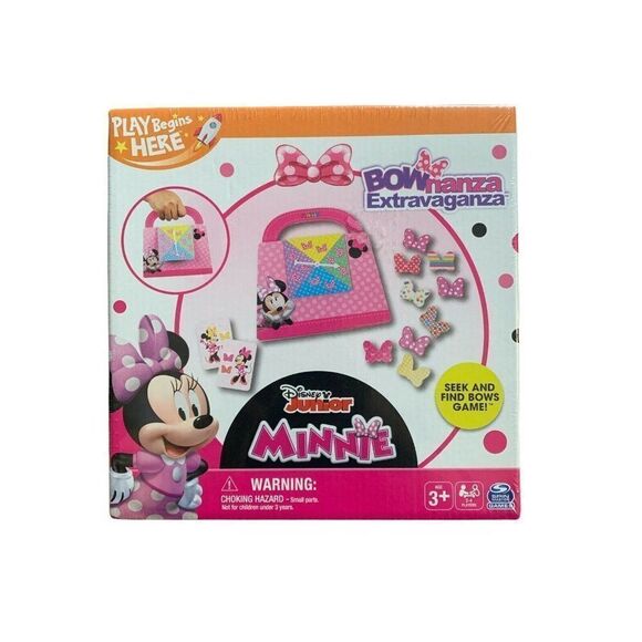 Disney Junior Minnie Mouse BOWnanza Extravaganza Seek & Find Bows Game NEW. - Picture 1 of 5